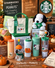 NEW Starbucks x PEANUTS Snoopy Fall Pumpkin Collection 2026 BrandNew. Shipnow picture