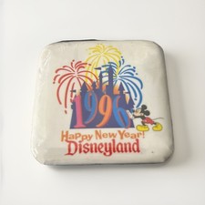 Vintage Walt Disney World's Happy New Year 1996 Pinback Button 2 x 2 picture