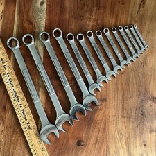 Vintage 14 pc Craftsman Combination Wrench Set 12 Point D-AC 1-1/8