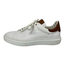 Good Man Men's White Leather Low Top Lace Up Athletic Sneakers Shoes Size 11 picture