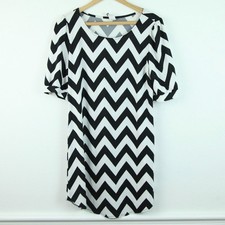 Vintage Small Tunic Y2K Chevron Going Out Girlie Top Twee 2010s Quirky Funky picture