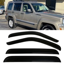 Fit 2008-2013 Jeep Liberty Window Visors Sun Vent Shade Rain Wind Guard Smoked picture