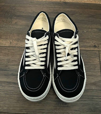 Rick Owens Men’s Black/White Suede Low Top Lace-Up Athletic Sneakers picture