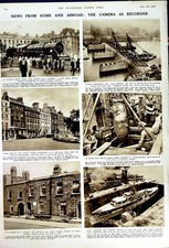 Old Vintage Print 1950 Lambeth Venus Milo Tokyo Munich Glasgow Ship Duke 20th picture