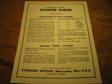 Evinrude Ranger 4406 4407  parts catalog picture