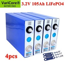 4Pcs 3.2V 105Ah LiFePO4 Battery Cells for 12V Solar Golf Cart Off-Grid Syste picture