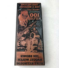 Vintage 1969 100 Rifles Movie Letterpress Printing Block Raquel Welch Jim Brown picture