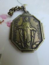 Vintage Italian Our Lady Of Angels St Vincent De Paul Religious Medal picture