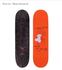 Supreme Paris Skateboard Deck Orange New Confirmed Order 8.125