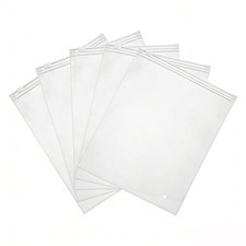 50 garment packaging bags, 7x8 inch frosted zipper bags with ventilation holes. picture