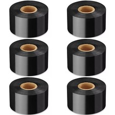 Premium Thermal Transfer Ribbon 2 Inches X 984 Ft (6 Pack) picture