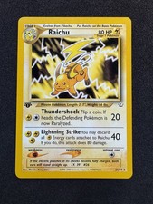 Pokemon Raichu 21/64 1st Edition Neo Revelation Non-Holo Rare 2001 picture