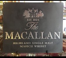 Macallan Metal Sign – Hand Cast Aluminum Relief Wall Art 20x24 Vintage picture
