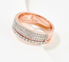Accents by Affinity Double Eternity Band, Sterling 0.20 cttw, Size 7 picture
