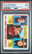 1984 TOPPS NESTLE NOLAN RYAN TOM SEAVER STEVE CARLTON PSA 9 MINT CARD #707 picture