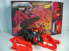 K25i99971 SPYDOR W/ BOX 100% COMPLETE WORKS 1984 HE-MAN MOTU ORIGINAL MATTEL 2B picture