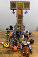 2004 Bandai Teen Titans Go Launch Tower Playset & Action Figures Vehicles & More picture