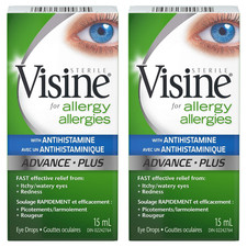 Visine Antihistamine Advance Allergy Eye Drops 15mL 2 Pack picture