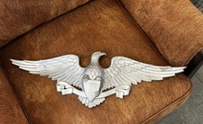 Vintage Sexton Cast Aluminum Eagle Wall Plaque 27” USA Patriotic Decor picture