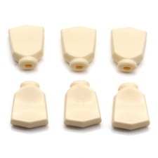 6Pcs Cream Retro Trapezoid Direct Insertion Style Guitar Tuning Pegs Buttons picture
