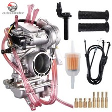 For 2001-2013 Yamaha YZ250 YZ250F Carburetor w/ Twist Hand Grips Cable Jet Kits picture