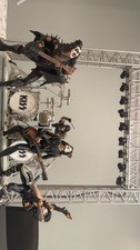 KISS Rock mcfarlane Band Figurine Set with Stage, Instruments and Drum Kit picture