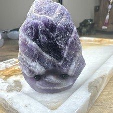 💜✨ Natural Dream Amethyst Kawaii Crystal Buddy – 60mm picture