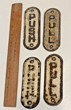 weathered push/pull plates from drugstore screen doors vintage Middletown NY 5+