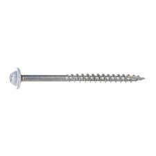 Saberdrive White Cabinet Screws #9 x 2-1/2