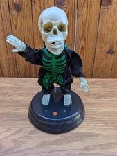 Rare 2011 Gemmy Halloween GRAVE RAVERS Dancing Skeleton Play Club Cant Handle Me picture