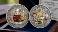 Peanuts 75th Anniversary Snoopy Collector Commemorative Coin picture