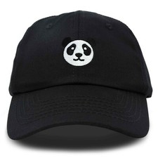 DALIX Panda Face On A Hat Mens Womens Embroidered Baseball Cap picture