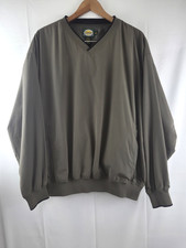 Cabela's Golf Jacket Pullover Men's Lightweight Grey Smooth Polyester Sz L picture