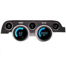 1967-1968 Ford Mustang Digital Dash Panel Cluster Gauges Teal LEDs Made In USA picture