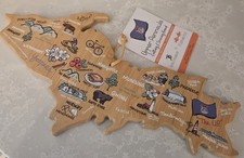 Totally Bamboo Upper Peninsula State Shaped Bamboo Serving and Cutting Board picture
