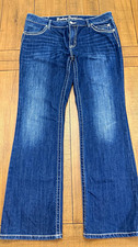 Harley-Davidson Y2K Women's Bootcut Jeans Dark Wash Studded picture