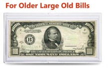 (25) Large Bill Rigid Currency Slabs Snap-lock Protector Holds Old Large US Bill picture