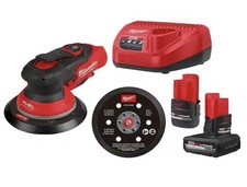 M12 FUEL 12-Volt Li-Ion Brushless Cordless 6 in. Random Orbital Sander Kit 3/32