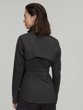 NWT Rare Lululemon SoftMatte Insulated Mid-Length Jacket Black Size 8 $228 picture