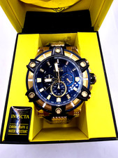 Invicta 39187 Men's Bolt 52mm Blue Dial Quartz Wrist Watch picture