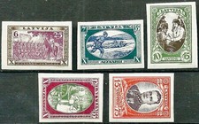 [OOS] Latvia #Mi198B-Mi202B MNH 1932 Aizsargi Horse Militia Balodis Nurse [B87-B picture