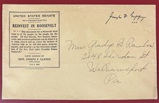 Reinvest in Roosevelt: Senator Joseph F. Guffey Free Frank F.D.R. Campaign Cover picture