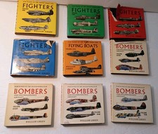 War Planes WWII Books Lot William Green Bombers Fighters Aircraft Volumes picture