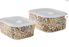 BHG Edith Vine Floral 4-Pc Stoneware Baking Dish Set w Lids tiktok viral picture
