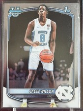 2025-26 Bowman Chrome Caleb Wilson True 1st Bowman Chrome Base #BCP-83 UNC Bulls picture