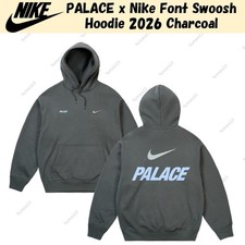 PALACE x Nike Font Swoosh Hoodie 2026 Charcoal picture
