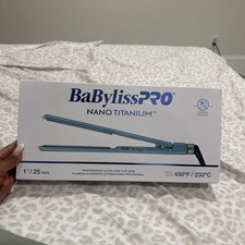 BaBylissPRO Nano Titanium Ultra-Thin Straightening Iron - Blue (BNT4072TUC) picture