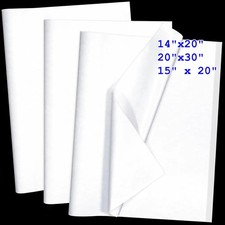 500 Sheets White Tissue Paper Bulk Multi-Size Acid-Free for Shipping Void Fill picture