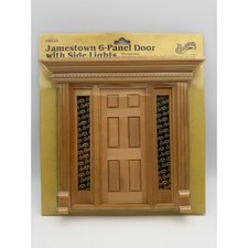Houseworks Jamestown 6-Panel Door Side Lights 6010 Vintage Dollhouse 1/12 Scale picture