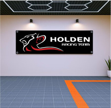 Holden Racing Team Flag Banner 71x24 in – Motorsport Garage Wall Decor picture
